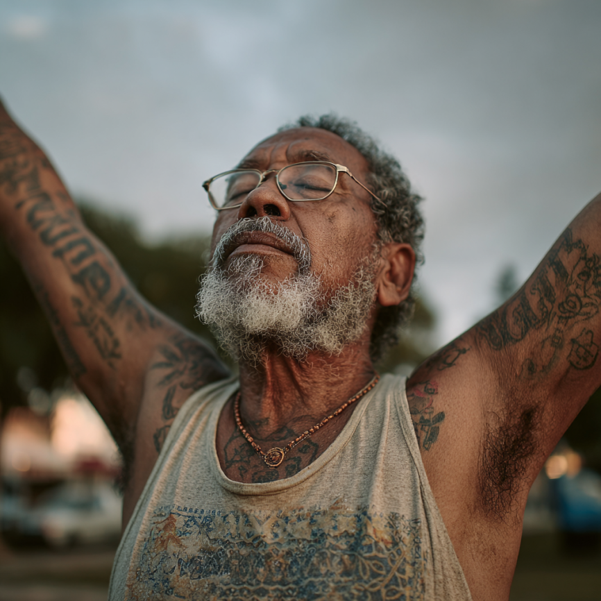 Clase de yoga suave para personas mayores